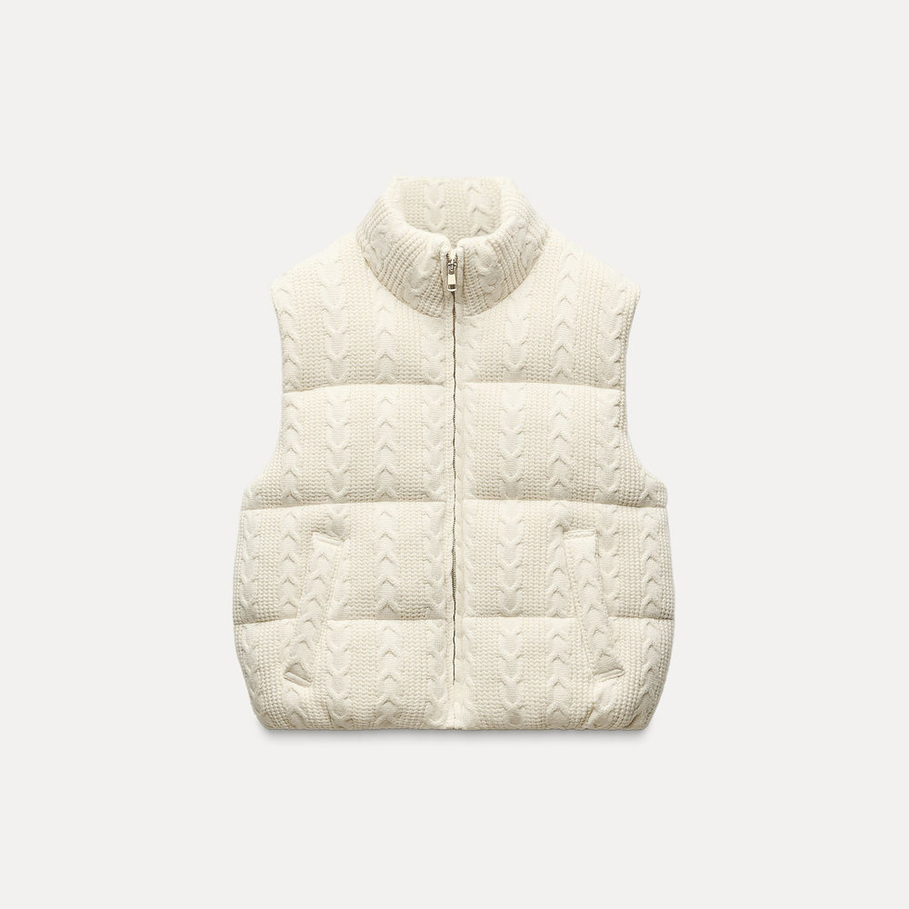 Moudda ZARA - Gilet en Maille à Torsades - Tunisie 2