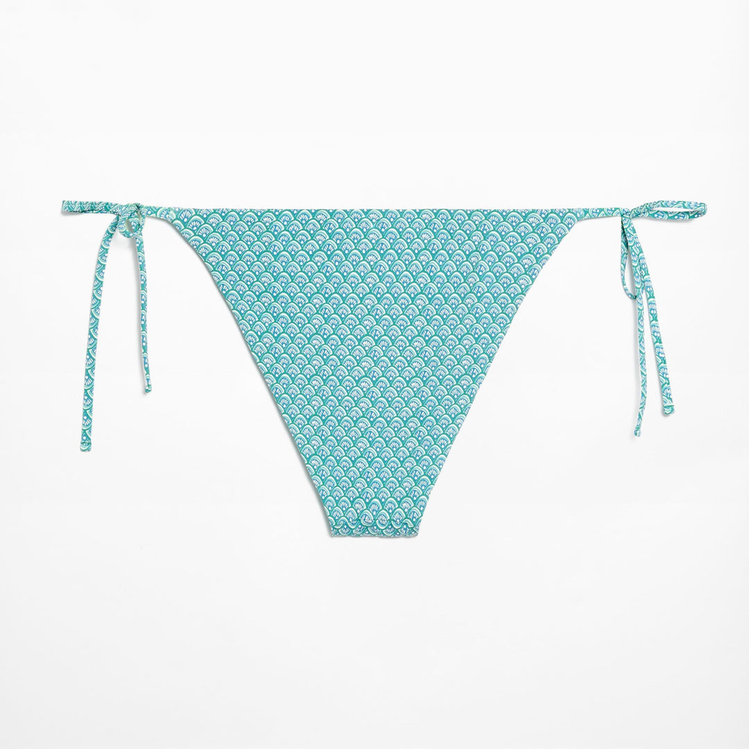 Moudda Oysho - Culotte Classique à Nœuds Sceau Turquoise - Tunisie 2