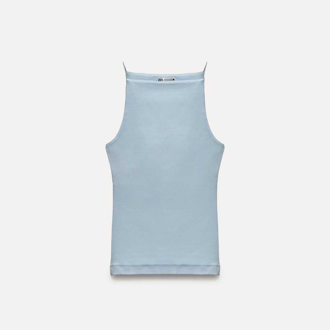 Moudda ZARA - T-shirt brassière en coton élasthanne, bretelles élastiques - Tunisie 1