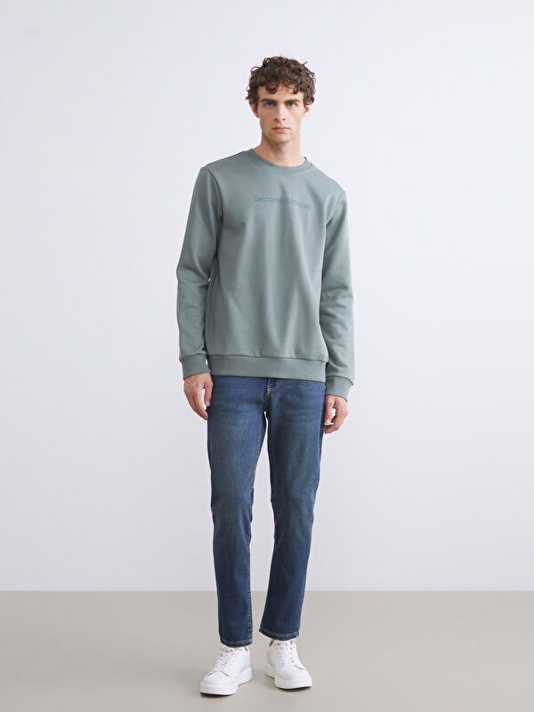 Moudda LC Waikiki - Sweat-shirt basique en jersey imprimé pour Hommes - Tunisie 2