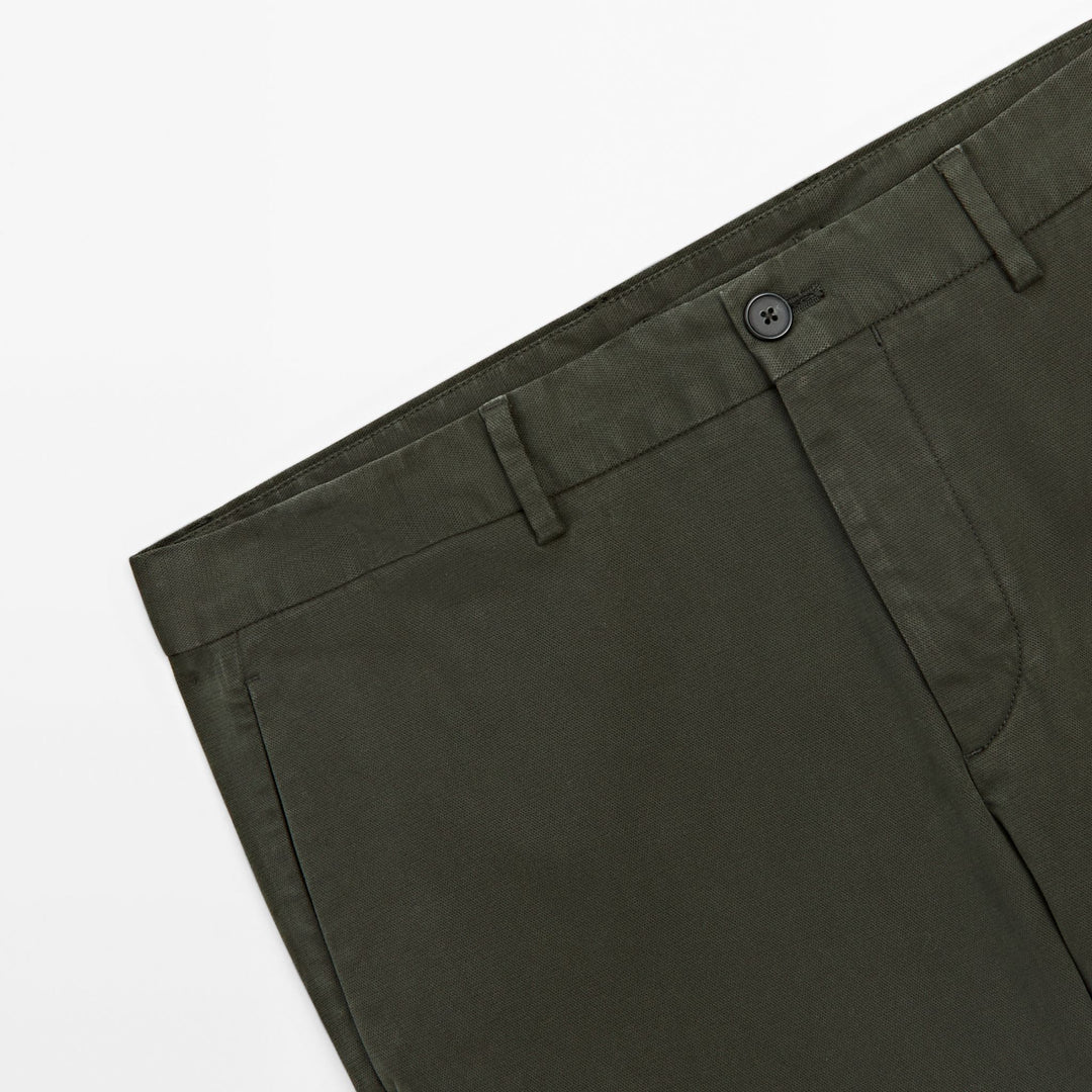 Moudda Massimo Dutti - Pantalon sergé cassé coupe slim - Tunisie 6