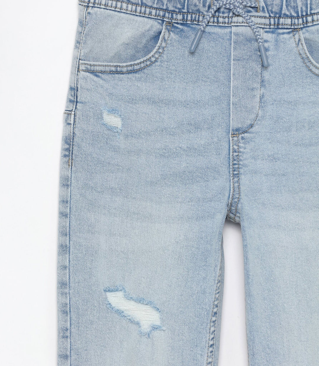 Moudda Lefties - Pantalon Jogger Denim Fantaisie - Effet Déchiré - Tunisie 4