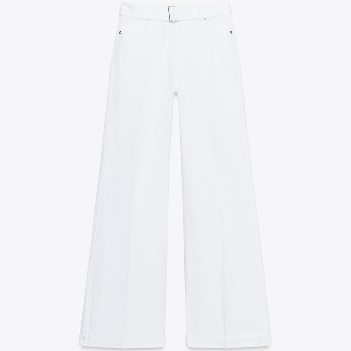 Moudda ZARA - Denim - Taille Haute, Wide Leg & Ceinture Tissée - Tunisie 1