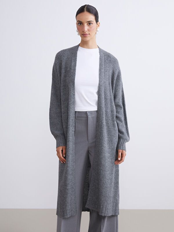 Moudda LC Waikiki - Cardigan en tricot Femme Gris foncé - Tunisie 1