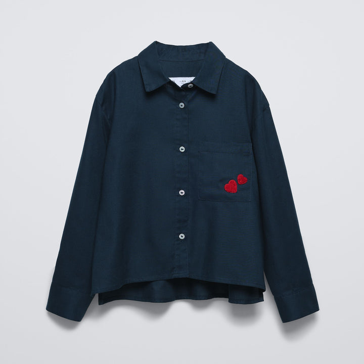 Moudda ZARA - Chemise fille qualité douillette patch cœur - Tunisie 2