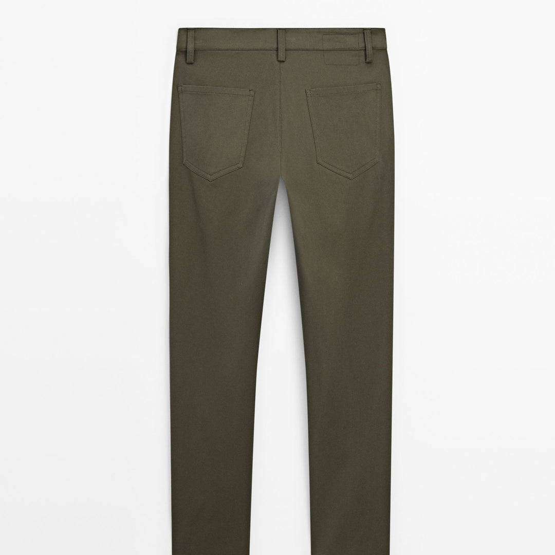 Moudda Massimo Dutti - Pantalon jean coton élégant 5 poches fuselé - Tunisie 5