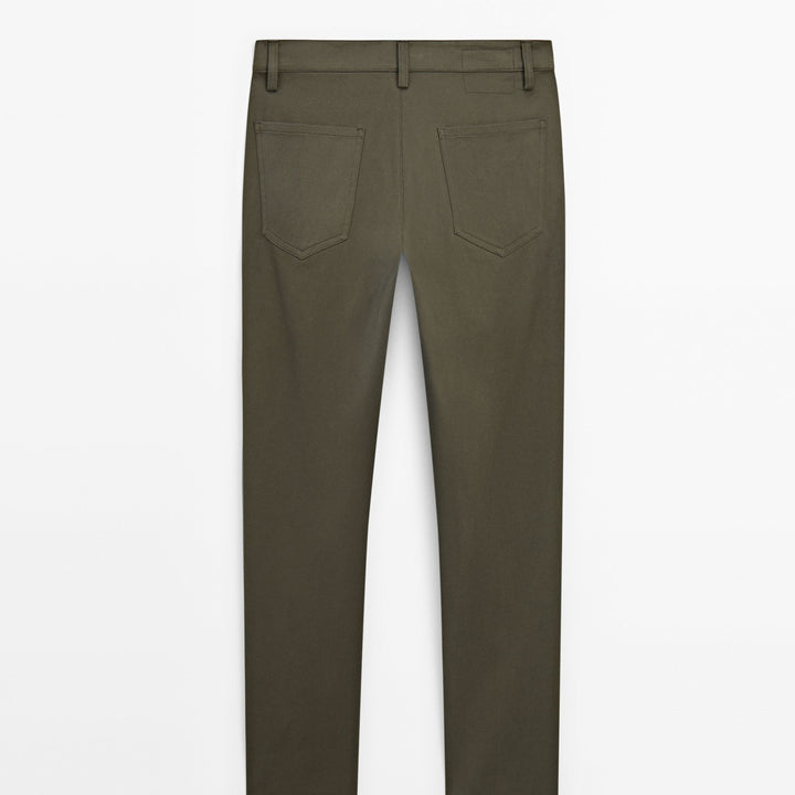 Moudda Massimo Dutti - Pantalon jean coton élégant 5 poches fuselé - Tunisie 5