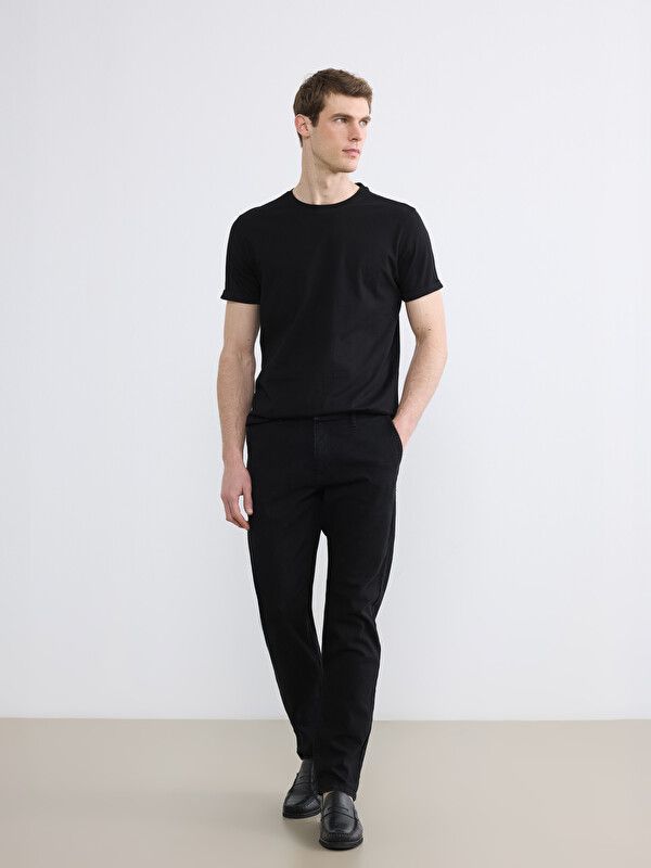 Moudda LC Waikiki - T-shirt basique col rond manches courtes en jersey pour Homme couleur Noir - Tunisie 2
