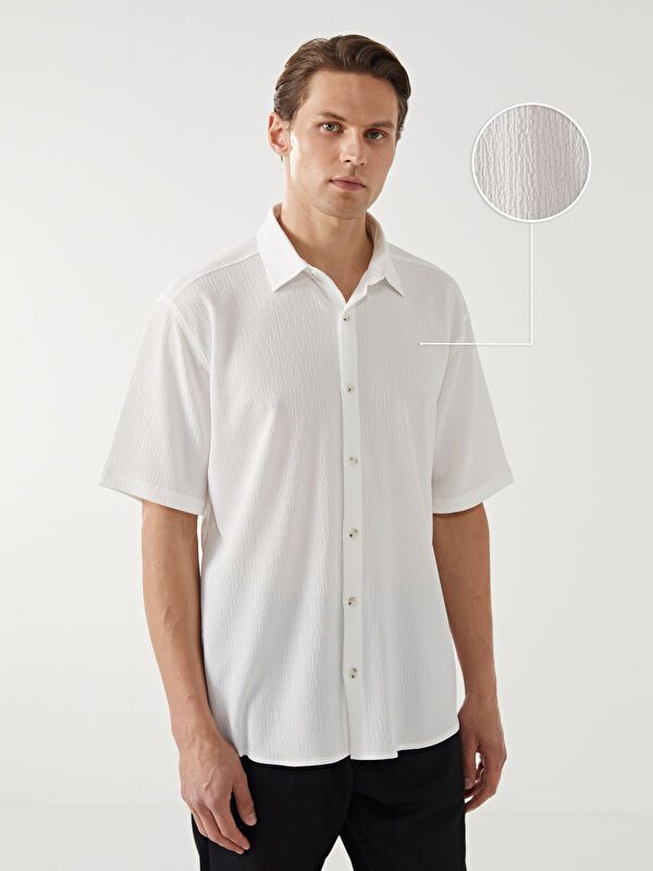 Moudda LC Waikiki - Chemise manches courtes en tissu pour Homme - Tunisie 1
