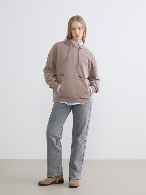 Moudda LC Waikiki - Sweatshirt en jersey Femme Brun - Tunisie 2