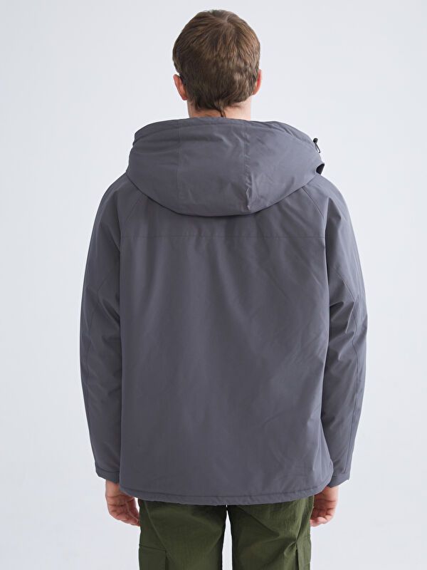 Moudda LC Waikiki - Doudoune matelassée en nylon couleur Anthracite pour hommes - Tunisie 5