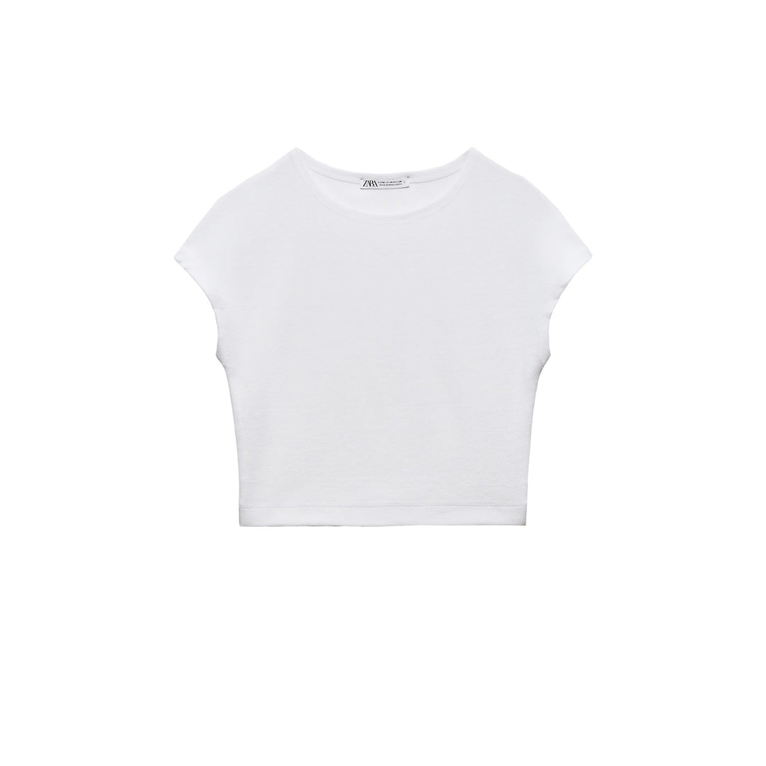 Moudda ZARA - T-shirt Coton et Modal Manches Japonaises - Tunisie 3