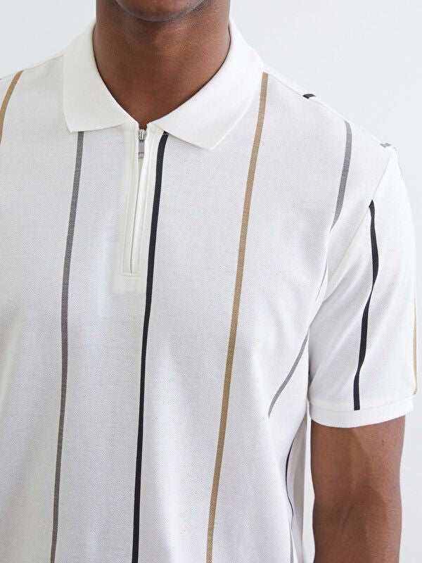 Moudda LC Waikiki - T-shirt en jersey à manches courtes pour Homme couleur Écru - Tunisie 3