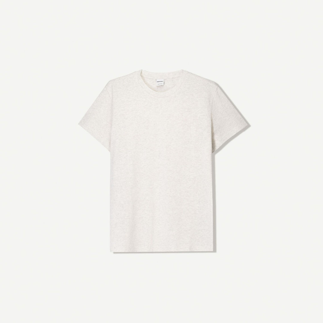 Moudda BERSHKA - T-Shirt Slim - Tissu Effet Slub - Tunisie 1