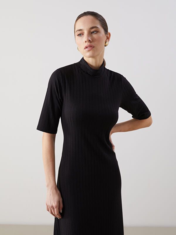 Moudda LC Waikiki - Robe en jersey uncv à manches longues pour Femmes - Tunisie 2