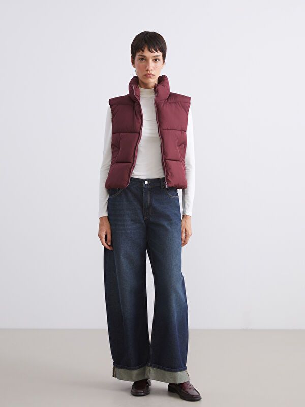 Moudda LC Waikiki - Veste sans manches Femme Bourgogne - Tunisie 2