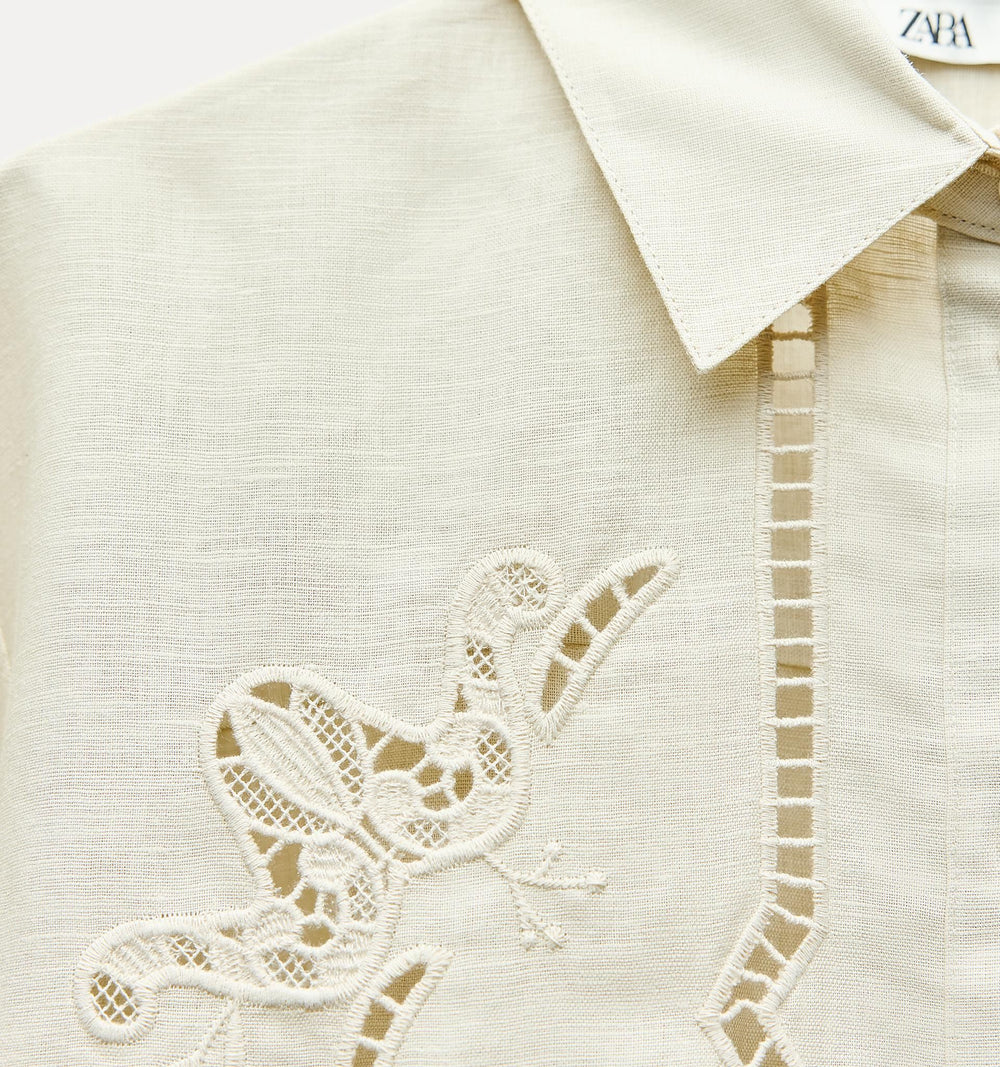 Moudda ZARA - Set chemise brodée tout-over - Tunisie 2