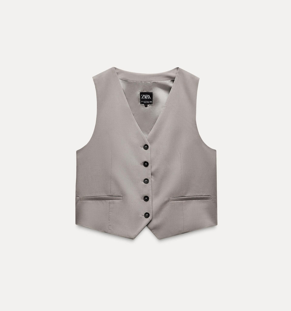 Moudda ZARA - Gilet homme en laine fine, bande au dos – ensemble - Tunisie 2