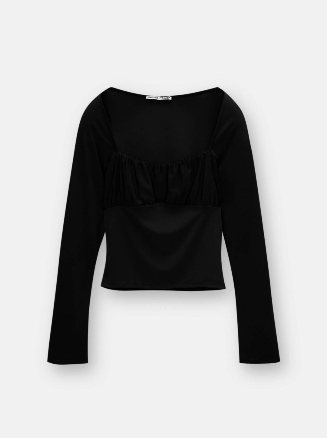 Moudda PULL & BEAR - T-Shirt - Encolure Carrée & Manches Longues - Tunisie 3