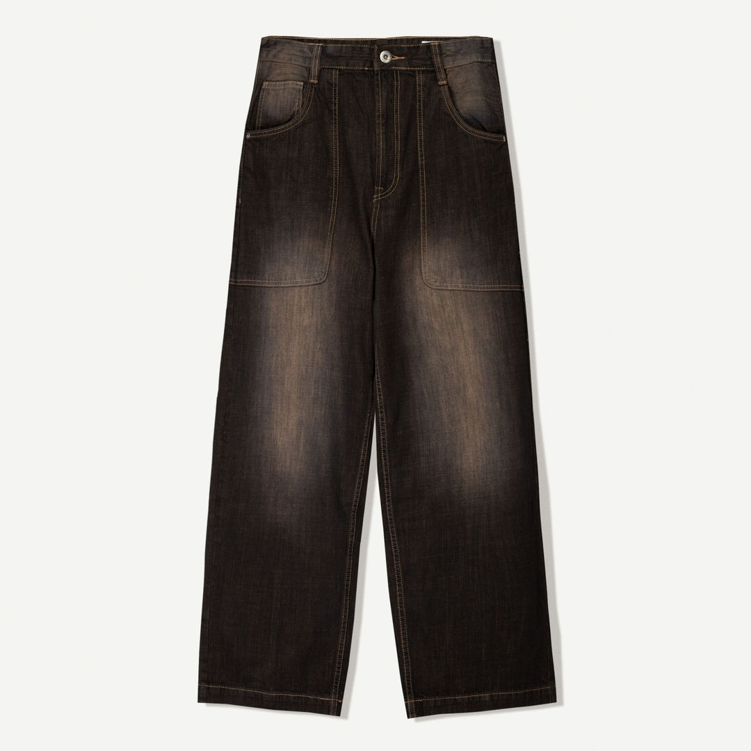 Moudda BERSHKA - Jean Super Baggy - Marron - Tunisie 1