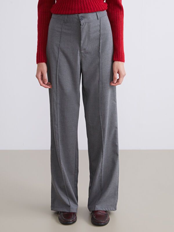 Moudda LC Waikiki - Pantalon tissé moyen Femme Gris - Tunisie 2