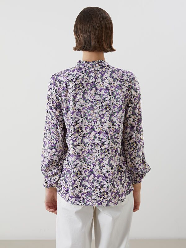 Moudda LC Waikiki - Chemise tissée imprimée cv à manches longues pour Femmes - Tunisie 4