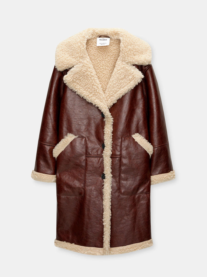 Moudda PULL & BEAR - Manteau Double Face Acharolé Spécial En Ligne - Tunisie 2