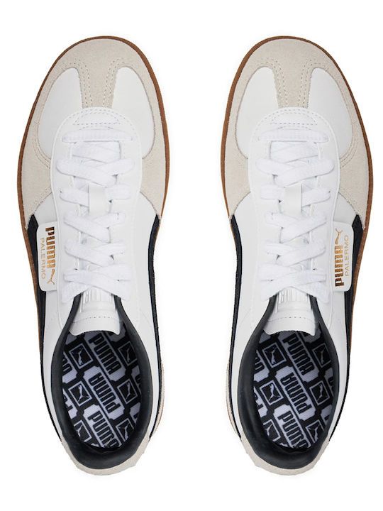 Moudda Puma - Sneakers PUMA Palermo Lth Jr,PUMA White-Vapor Gray-Gum pour enfants - Tunisie 5