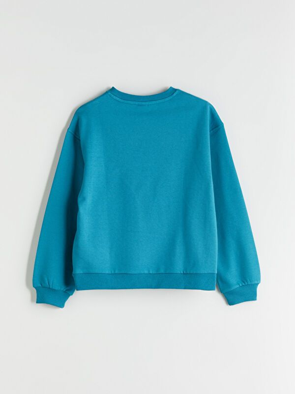 Moudda LC Waikiki - Sweatshirt en jersey Fille Vert d'aqua foncé - Tunisie 3