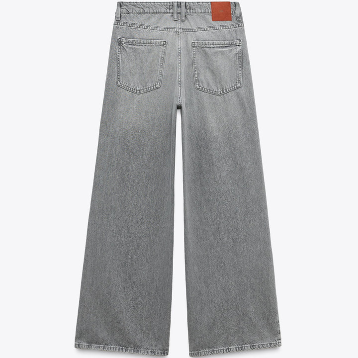 Moudda ZARA - Jean - Taille Haute & Wide Leg (Gris) - Tunisie 2