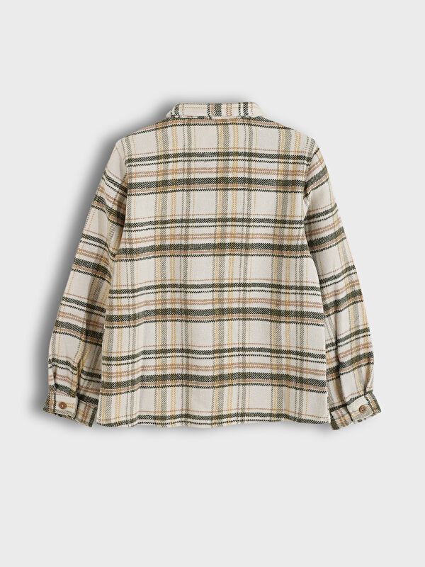 Moudda LC Waikiki - Chemise tissée manches longues Garçon À carreaux verts - Tunisie 2