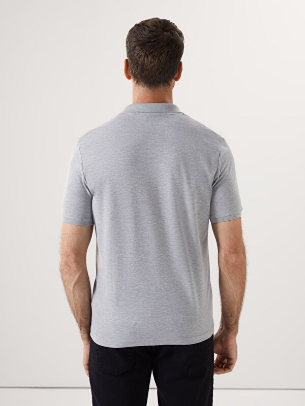 Moudda LC Waikiki - T-shirt col polo basique manches courtes en jersey - Tunisie 4