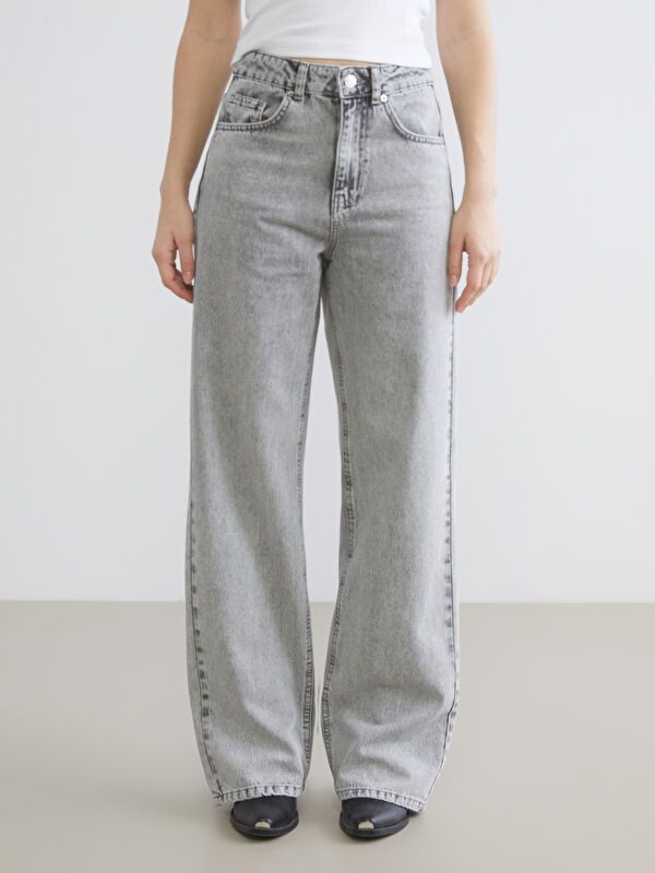 Moudda LC Waikiki - Pantalon en jean couleur Gris pour femmes - Tunisie 2