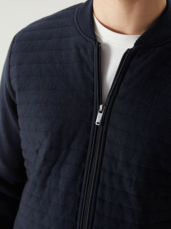 Moudda LC Waikiki - Cardigan-manteau en tricot couleur Bleu marine pour hommes - Tunisie 3