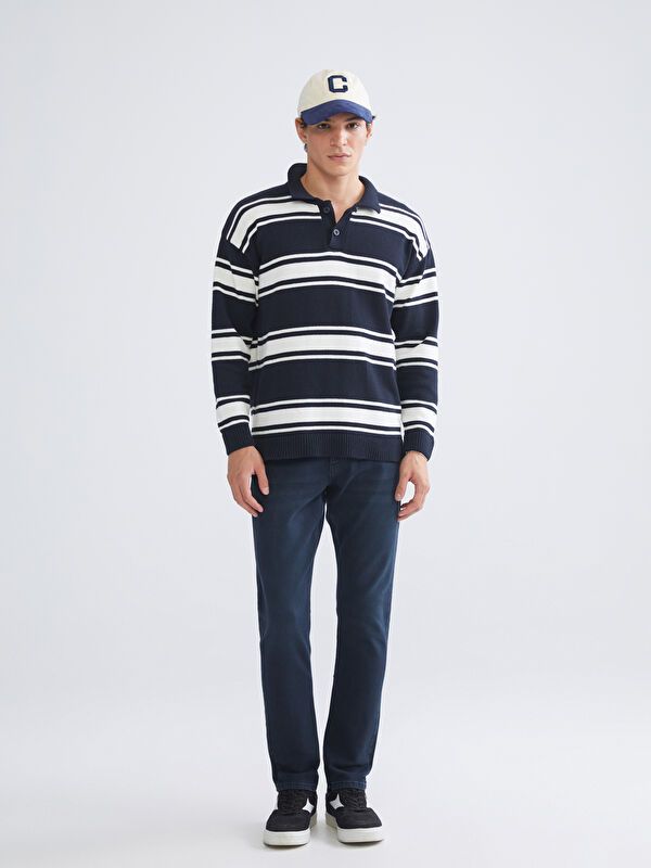 Moudda LC Waikiki - Pantalon jean tissé basique Homme Rodéo noir - Tunisie 1