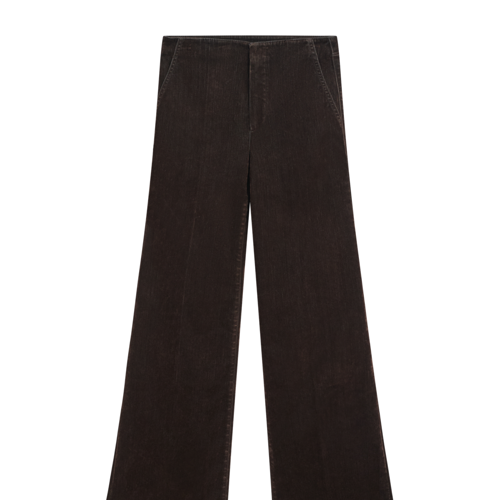 Moudda Massimo Dutti - Jean marron flocké évasé - Tunisie 2