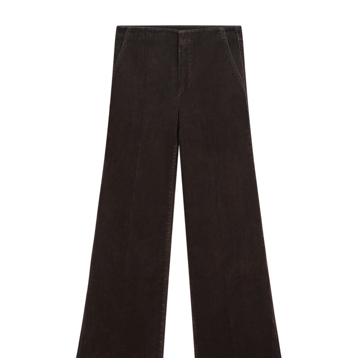 Moudda Massimo Dutti - Jean marron flocké évasé - Tunisie 2