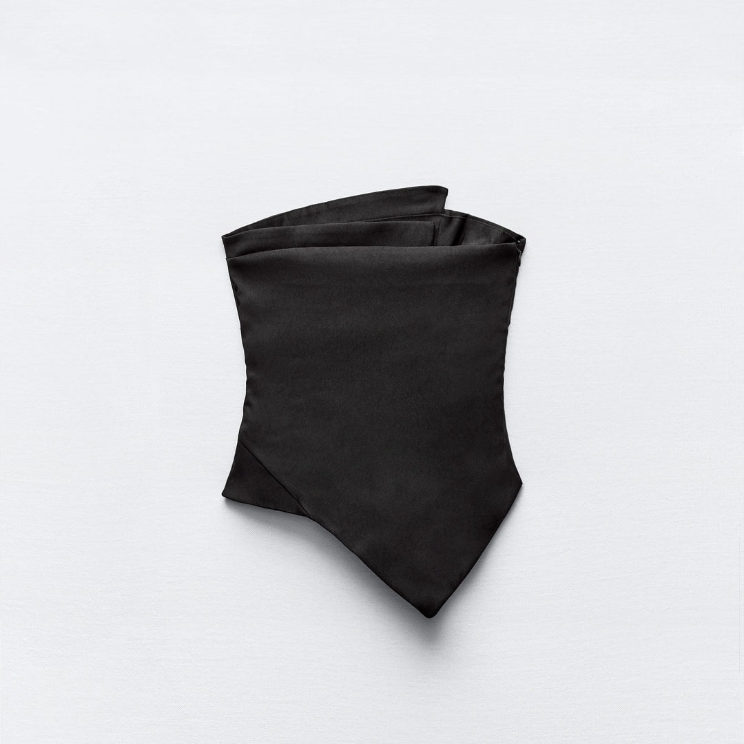 Moudda ZARA - Top Bustier Froncé Asymétrique Stretch - Tunisie 2