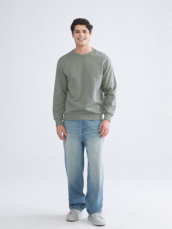 Moudda LC Waikiki - Sweatshirt en jersey Homme Vert terne - Tunisie 2