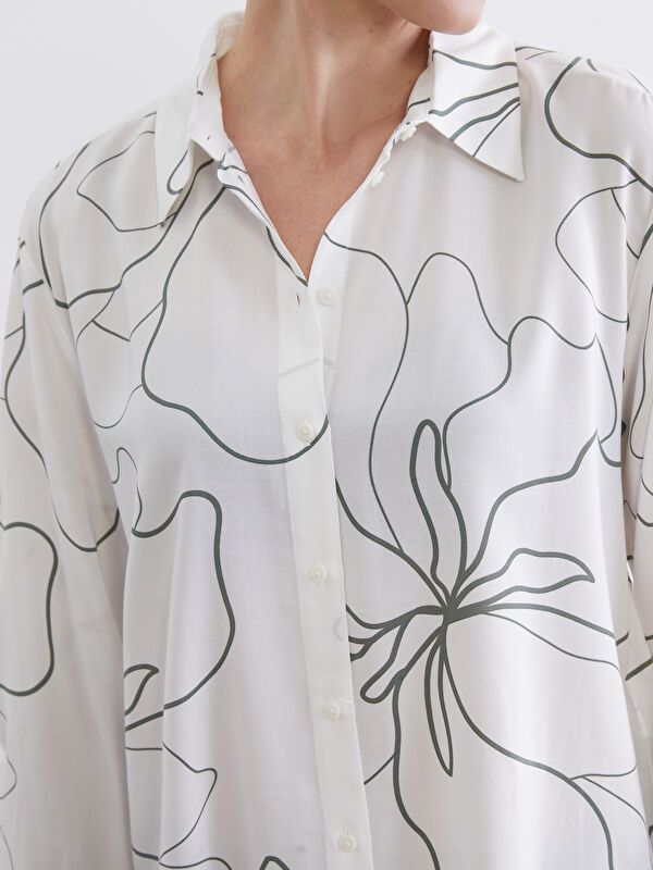 Moudda LC Waikiki - Chemise imprimée manches longues en tissu pour Femme - Tunisie 3
