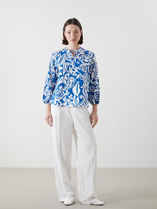 Moudda LC Waikiki - Chemise tissée imprimée cv à manches longues pour Femmes - Tunisie 2