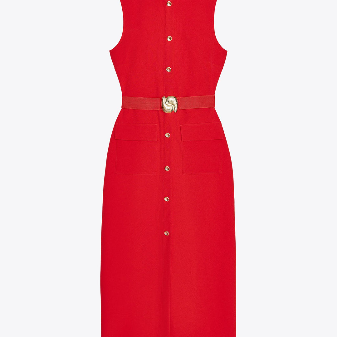 Moudda ZARA - Robe Midi Crêpe - Détail & Ceinture - Tunisie 1