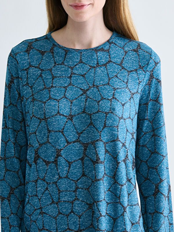 Moudda LC Waikiki - T-shirt imprimé cv jersey manches longues mi-longues pour Femmes - Tunisie 3