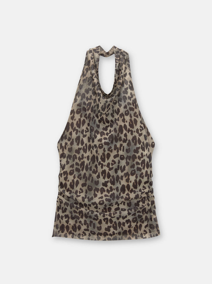 Moudda PULL & BEAR - Body Halter Drapé Léopard - Tunisie 1