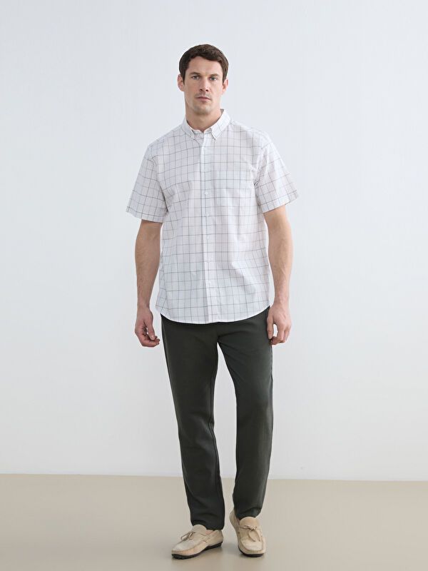 Moudda LC Waikiki - Chemise à carreaux manches courtes en tissu pour Homme - Tunisie 2