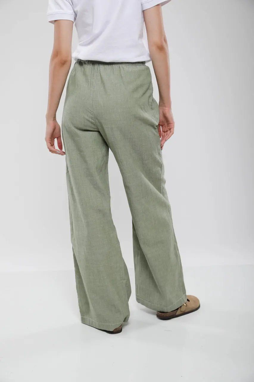 Moudda Billiorich - Pantalon Large Femme en Lin Mélangé - Tunisie 3