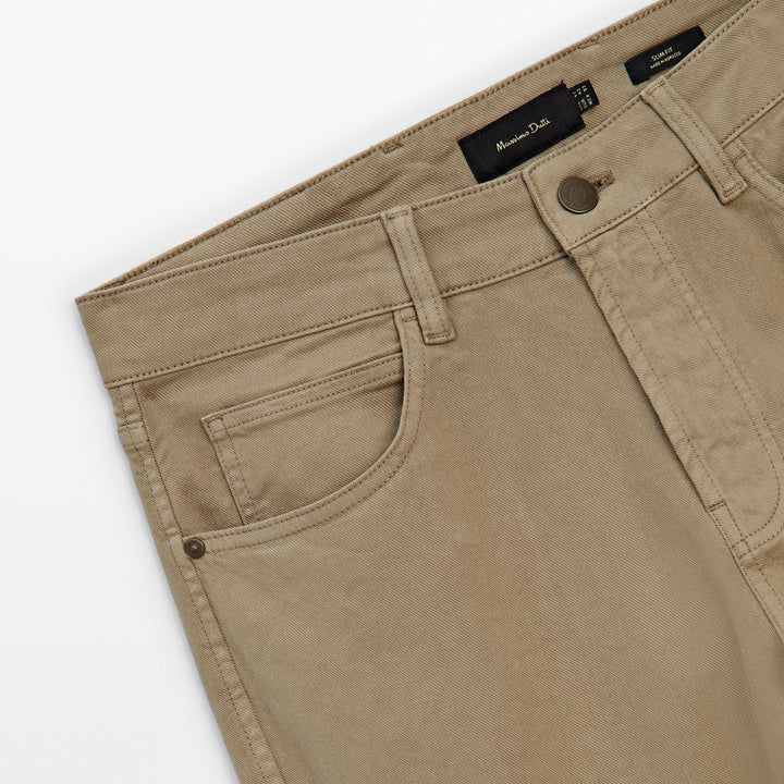 Moudda Massimo Dutti - Pantalon jean Bull denim coupe slim - Tunisie 6