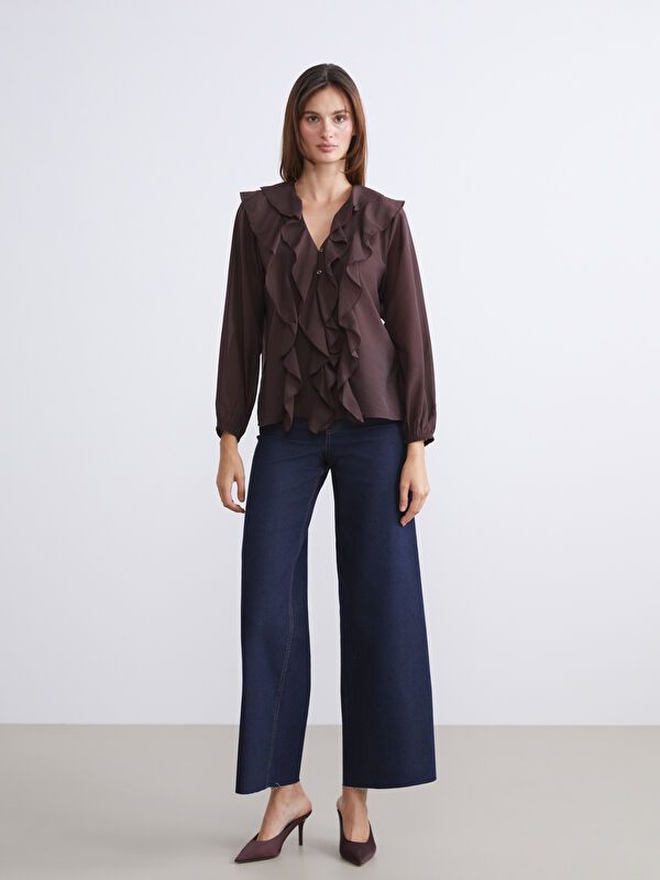 Moudda LC Waikiki - Chemise tissée à manches longues pour Femmes - Tunisie 2