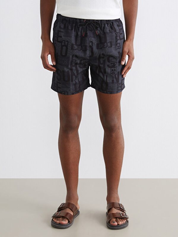 Moudda LC Waikiki - Maillot de bain pour Homme couleur Noir imprimé - Tunisie 2