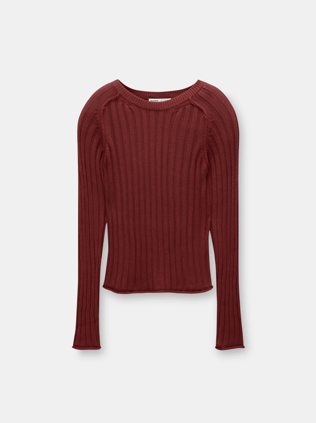 Moudda PULL & BEAR - Pull Coton Col Carré Côtelé - Tunisie 1